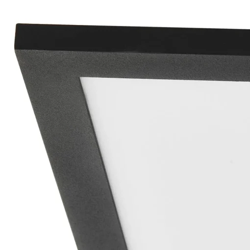Lindby LED paneel Lamin, zwart, 120cm, CCT, dimbaar, afstandsbediening