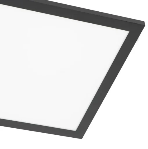 Lindby LED paneel Lamin, zwart, 30 cm, CCT, dimbaar, afstandsbediening