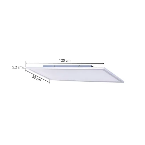 Lindby LED paneel Livel, CCT, 120 cm x 30 cm, afstandsbediening