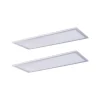 Lindby LED paneel Livel, set van 2, 4.000 K, 80 x 30 cm, zilver