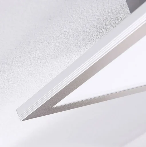 Lindby LED paneel Livel, set van 2, 4.000 K, 80 x 30 cm, zilver