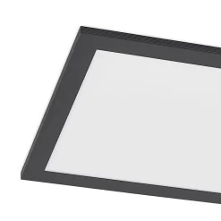 Lindby LED paneel Nelios, 120 x 30 cm, CCT, zwart, metaal