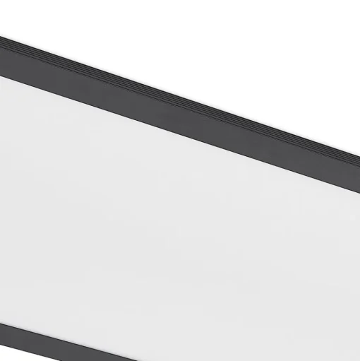 Lindby LED paneel Nelios, 120 x 30 cm, CCT, zwart, metaal