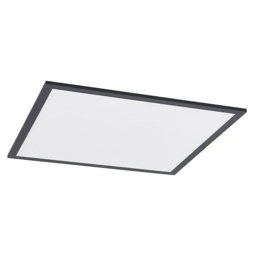 Lindby LED paneel Nelios, 62 x 62 cm, 4.000K, zwart, metaal