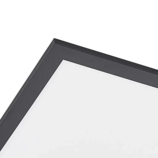 Lindby LED paneel Nelios, 62 x 62 cm, 4.000K, zwart, metaal