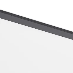 Lindby LED paneel Nelios, 62 x 62 cm, 4.000K, zwart, metaal