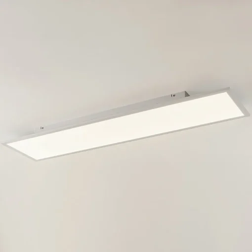 Lindby LED paneel Quais, 30 x 120 cm, wit, aluminium, 4.000K
