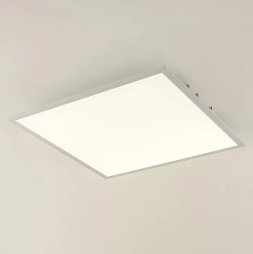 Lindby LED paneel Quais, 60 x 60 cm, wit, aluminium, 4.000K