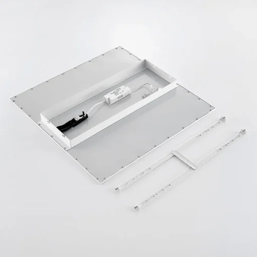 Lindby LED paneel Quais, 60 x 60 cm, wit, aluminium, 4.000K