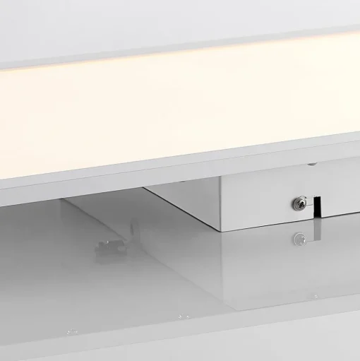 Lindby LED paneel Quais, 80 x 30 cm, wit, metaal, 4.000K