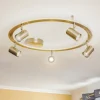 Lindby LED plafondlamp Berisha, 6-lamps, nikkel