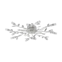 Lindby LED plafondlamp Bolonia, brons/wit, Ø 80 cm