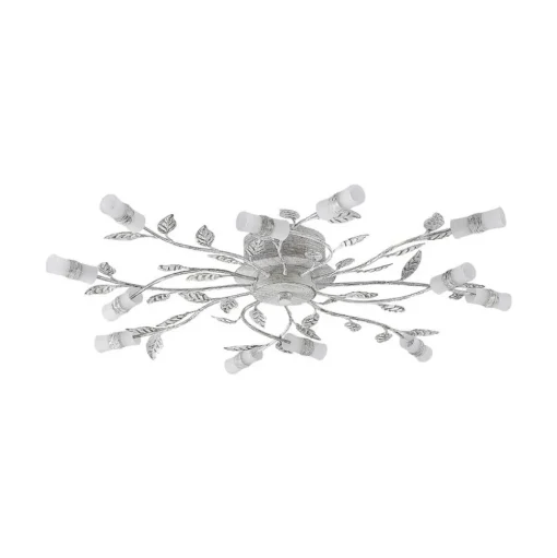 Lindby LED plafondlamp Bolonia, brons/wit, Ø 80 cm