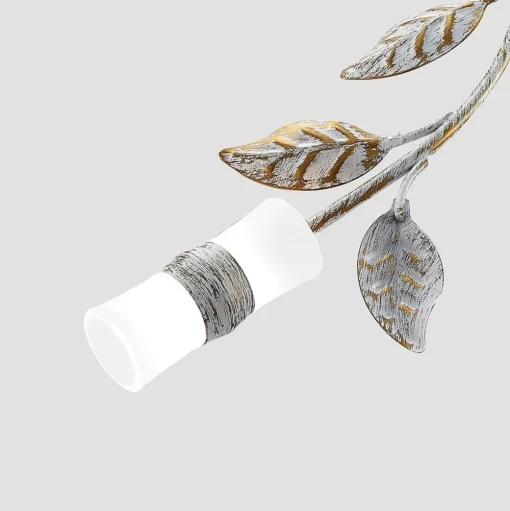 Lindby LED plafondlamp Bolonia, brons/wit, Ø 80 cm