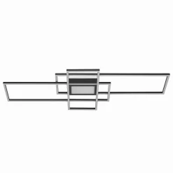 Lindby LED plafondlamp Caitlin, antraciet, metaal, 105cm
