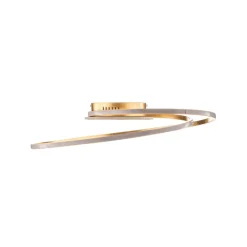 Lindby LED plafondlamp Dorle, Ø 60 cm, goud, aluminium