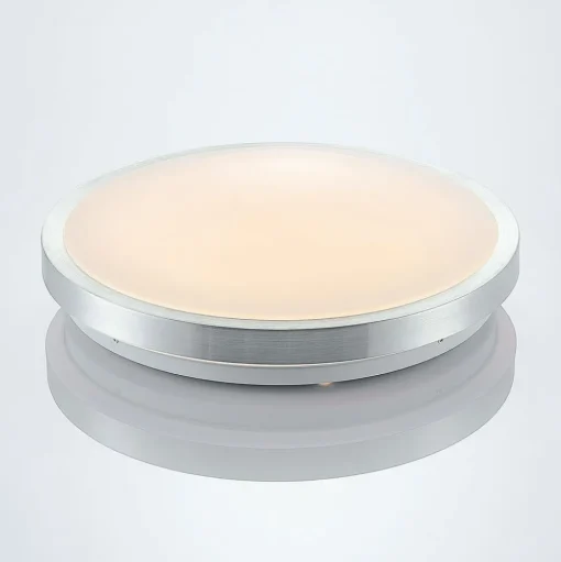 Lindby LED plafondlamp Emelie, Ø 35 cm, aluminiumkleurig, metaal