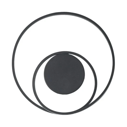 Lindby LED plafondlamp Emisua, zwart, CCT, dimbaar