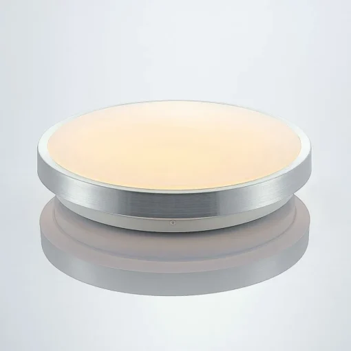 Lindby LED plafondlamp Emelie, Ø 27 cm, aluminiumkleurig, metaal