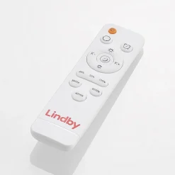 Lindby LED plafondlamp Emiva, 50cm, CCT, afstandsbediening, hout