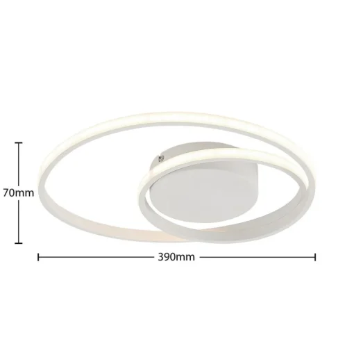 Lindby LED plafondlamp Emisua, wit, CCT, dimbaar