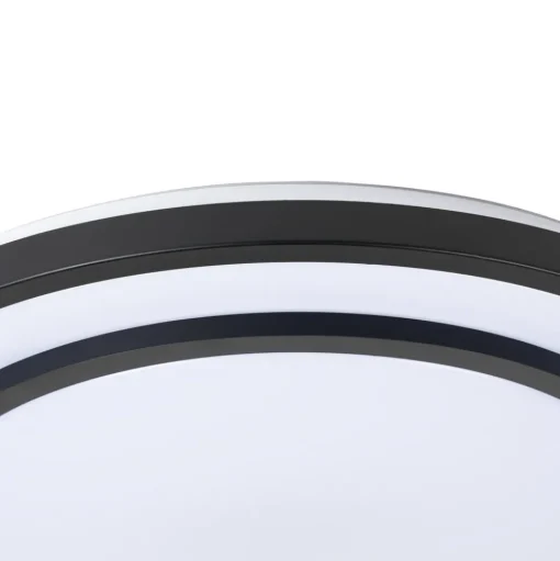 Lindby LED plafondlamp Essina, zwart, metaal, CCT, dimbaar.
