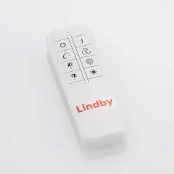 Lindby LED plafondlamp Fjardo, hoekig, zilver, CCT, afstandsbediening