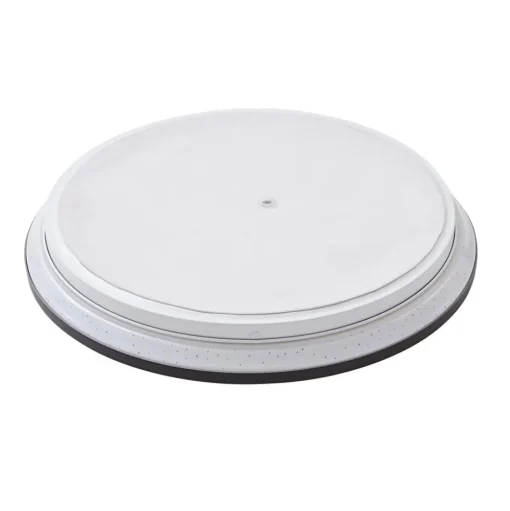 Lindby LED plafondlamp Glane, Ø 38 cm, zwart/wit, IP44