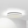 Lindby LED plafondlamp Glamo, Ø 39 cm, chroom, wit, IP44