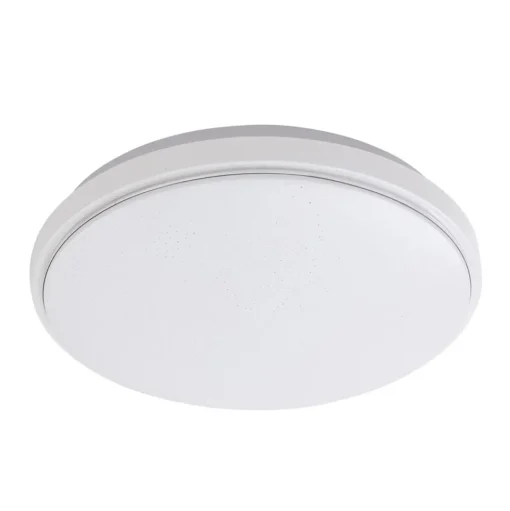 Lindby LED plafondlamp Glamo, Ø 39 cm, chroom, wit, IP44