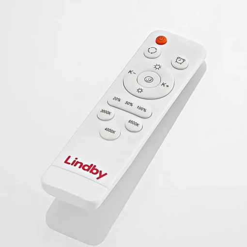 Lindby LED plafondlamp Gracjan, zwart, metaal, CCT, Ø45cm