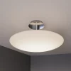 Lindby LED plafondlamp Gunda, wit, glas, Ø 48cm