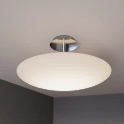 Lindby LED plafondlamp Gunda, wit, glas, Ø 48cm