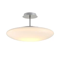 Lindby LED plafondlamp Gunda, wit, glas, Ø 48cm