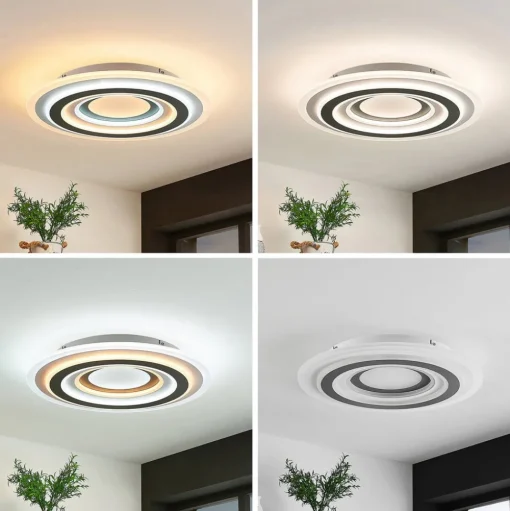 Lindby LED plafondlamp Jazmina, 50 cm, CCT, afstandsbediening