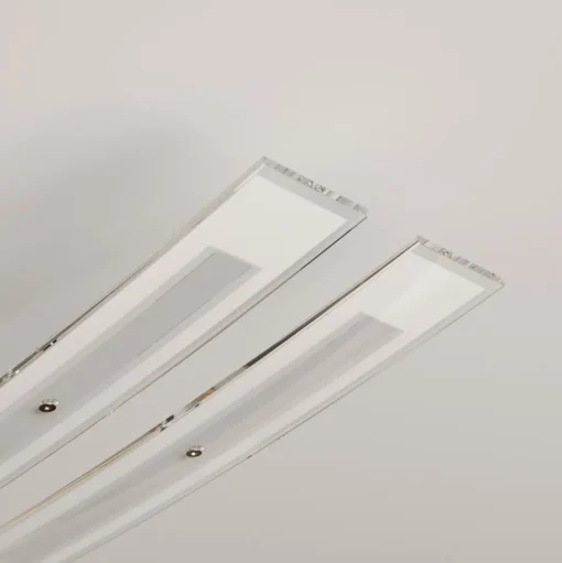 Lindby LED plafondlamp Jarda, glas, 134 cm lang, dimbaar