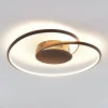 Lindby LED plafondlamp Joline, Ø 45 cm, roestbruin, metaal