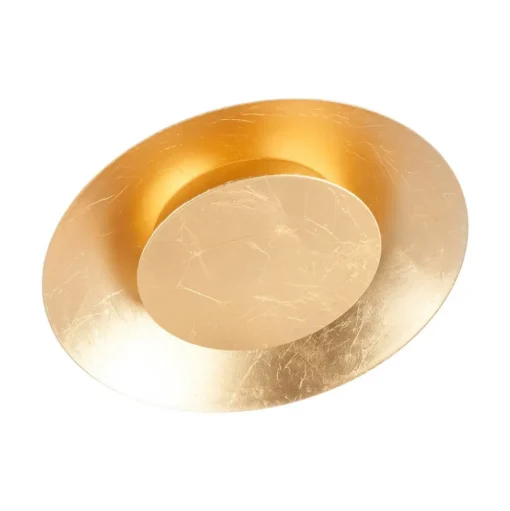 Lindby LED plafondlamp Keti, Ø 35 cm, goud, rond, metaal