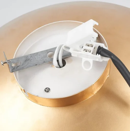 Lindby LED plafondlamp Keti, Ø 35 cm, goud, rond, metaal