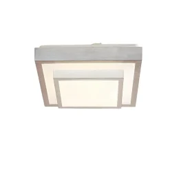 Lindby LED plafondlamp Mirco, 32 cm, hoekig, aluminium