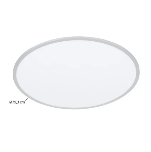 Lindby LED plafondlamp Narima, 4.000 K, Ø 80 cm, zilver