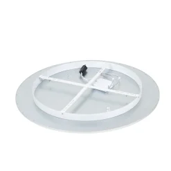 Lindby LED plafondlamp Narima, 4.000 K, Ø 80 cm, zilver