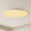 Lindby LED plafondlamp Narima, CCT, Ø 60 cm, zilver
