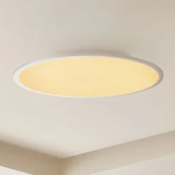 Lindby LED plafondlamp Narima, CCT, Ø 60 cm, zilver