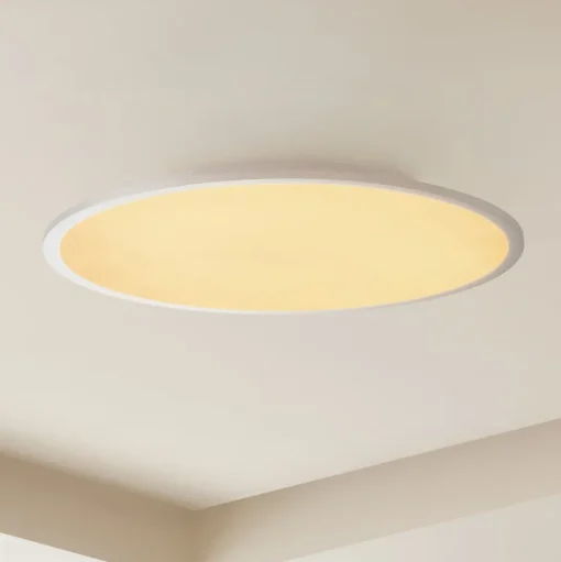 Lindby LED plafondlamp Narima, CCT, Ø 60 cm, zilver