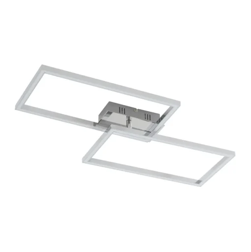 Lindby LED plafondlamp Panja, 35 cm, chroomkleurig, ijzer