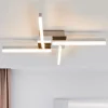 Lindby LED plafondlamp Patrik, 59 cm, 4-lamps, chroom, IP44