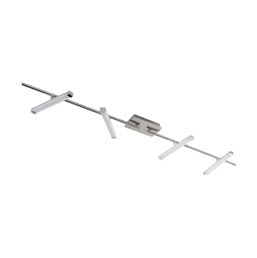 Lindby LED plafondlamp Pilou, 4-lamps, dimbaar, chroom