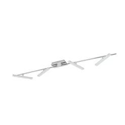 Lindby LED plafondlamp Pilou, 4-lamps, dimbaar, chroom