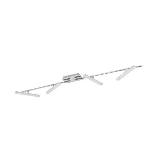 Lindby LED plafondlamp Pilou, 4-lamps, dimbaar, chroom